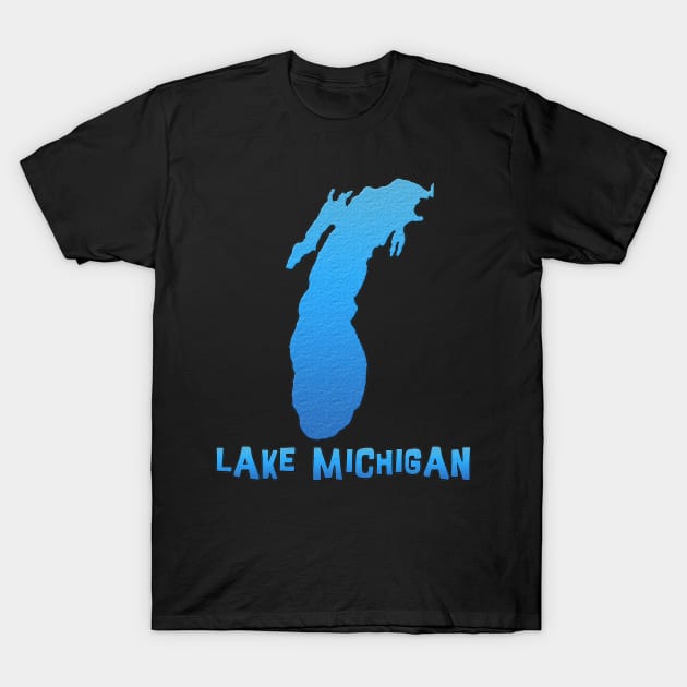 Lake Michigan Great Lakes Outline T-Shirt by gorff